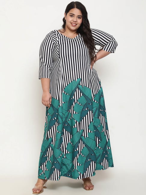 Buy Amydus Multicolor Striped Maxi Dress for Women's Online @ Tata CLiQ