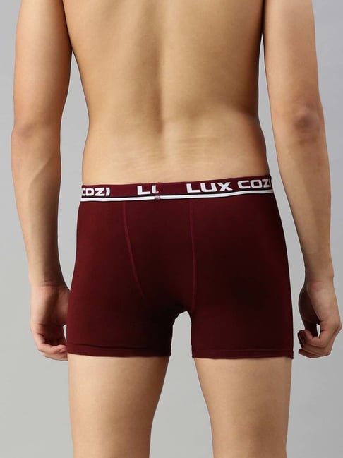 Buy Lux Cozi Men Pack Of 2 Assorted Printed Cotton Trunks