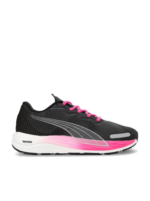 Puma Women's Velocity Nitro 2 Fade Black Running Shoes