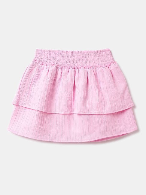 United Colors of Benetton Kids Pink Solid Skirt