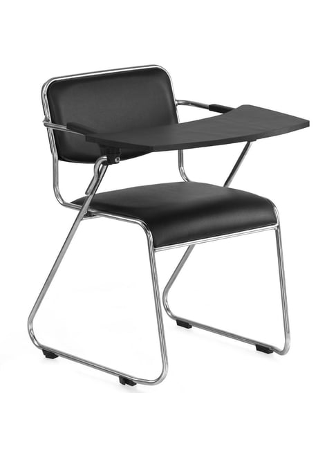 Buy Nilkamal Contract Black PU Foam Chair with attached Desk at