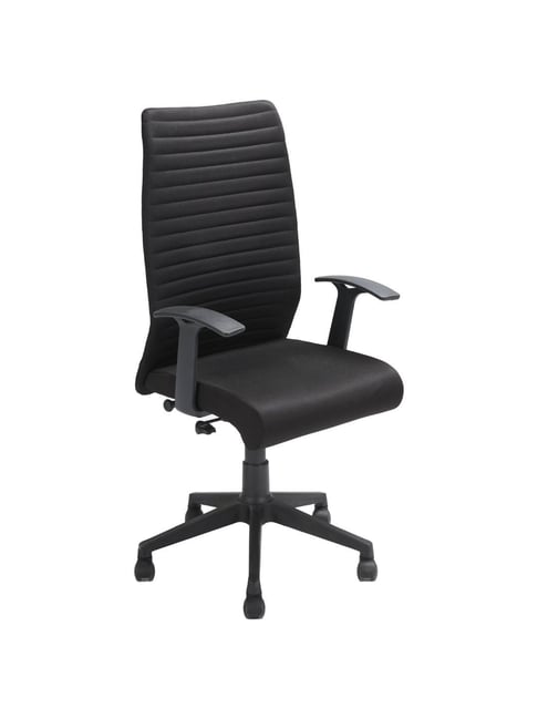 Office Chair Black Blue Nilkamal High Chair Revolving Mid Back TQY
