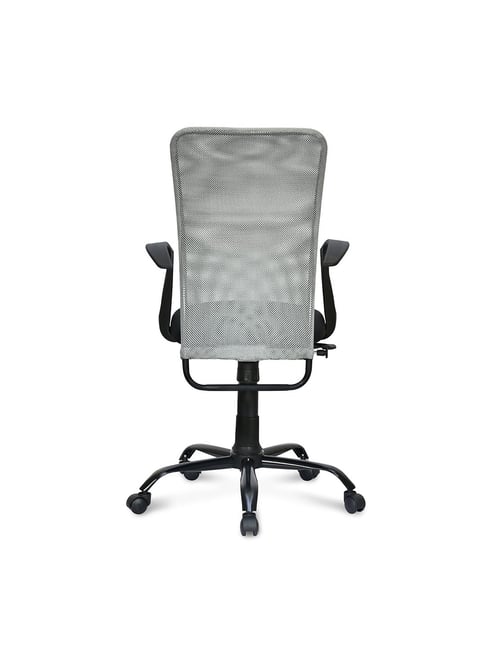 Ergonomic Chair Desk Chair Grey Fabric Buy Nilkamal Hanoi Grey