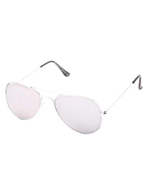 Le Specs L5000173 Hey Macarena Polarised Round Sunglasses, Clear Brown/Tan  at John Lewis & Partners