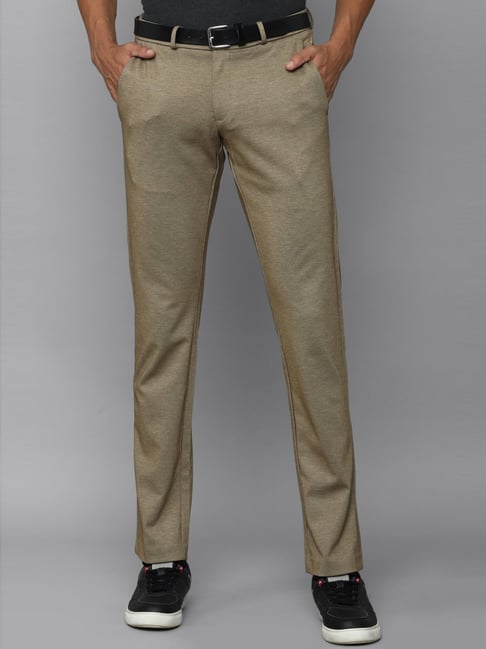 Buy Allen Solly Men Solid Slim Fit Formal Trouser - Brown Online at Low  Prices in India - Paytmmall.com