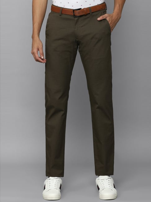 Buy VAN HEUSEN Textured Polyester Viscose Slim Fit Mens Trousers  Shoppers  Stop