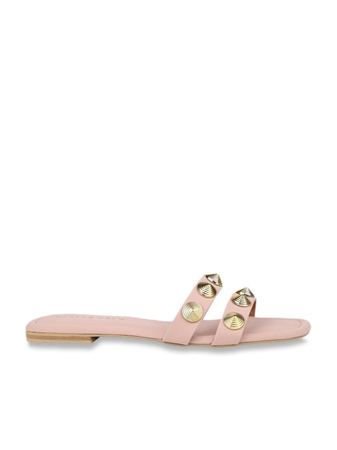 Pink studded 2024 sandals