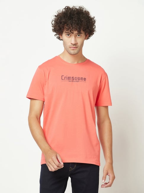 Buy Crimsoune Club Brand Logo Printed Casual T Shirt - Tshirts for Men  22768024 | Myntra