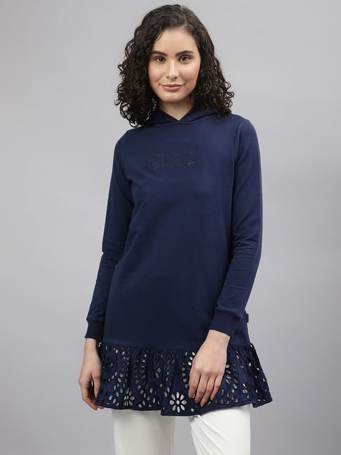 Beverly Hills Polo Club Navy Plain Hoodie-picture-24