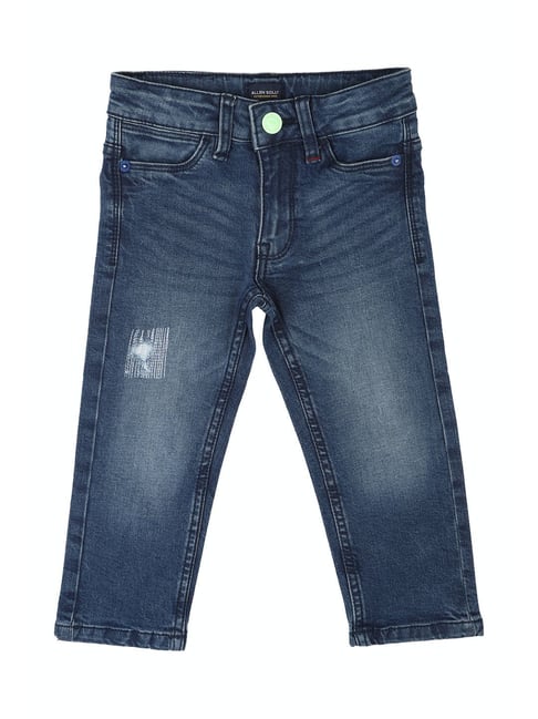 Allen Solly Junior Blue Solid Jeans