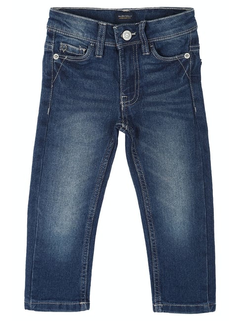 Allen Solly Junior Blue Solid Jeans