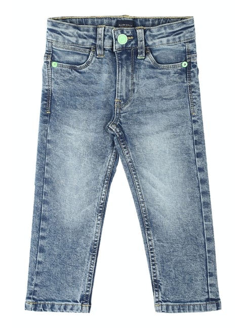 Allen Solly Junior Blue Solid Jeans