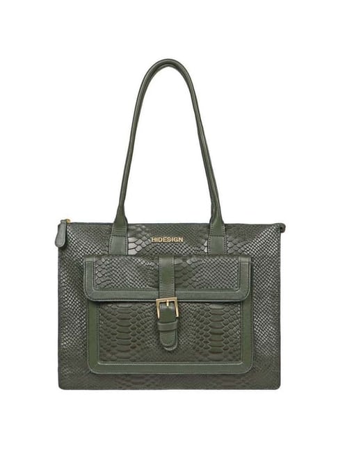 Hidesign on sale green handbag