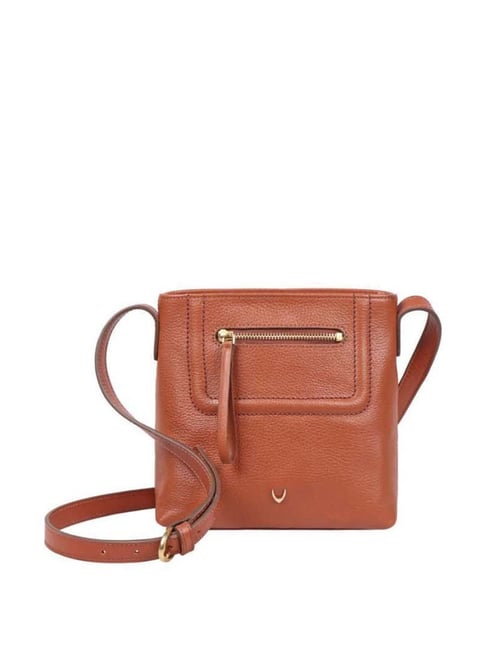 Hidesign Aspen 02 Sb Tan Solid Medium Sling Handbag-picture-38