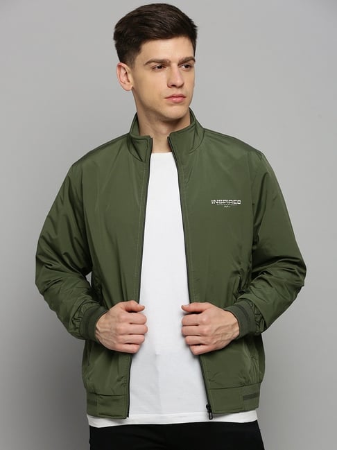 Buy U.S. Polo Assn. Olive Regular Fit Bomber Jackets for Mens Online @ Tata  CLiQ