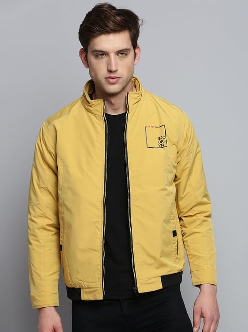 Yellow Solid Jacket - Selling Fast at Pantaloons.com