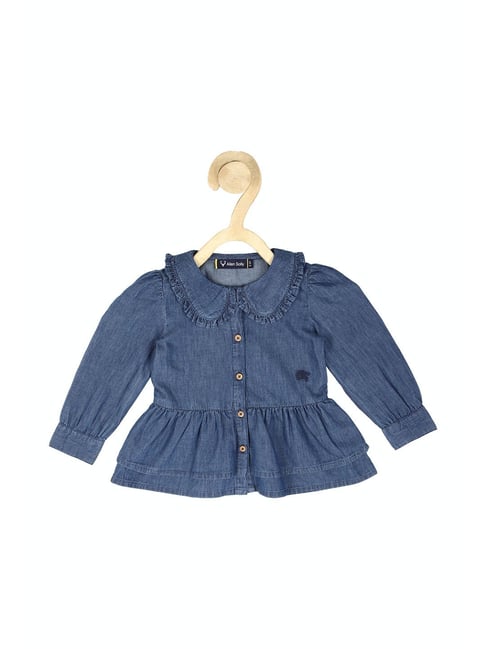 Allen Solly Junior Blue Textured Shirt