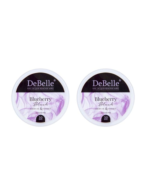 DeBelle Nail Lacquer Remover Wipes Blueberry Blush - Pack of 2¿