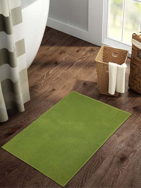 Welspun RAANG Green Drylon 1268 GSM Small Bath Mat