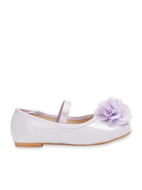 Purple flower best sale girl shoes