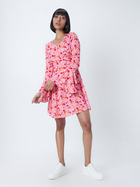 Nuon by Westside Pink Floral Printed Dress Price in India