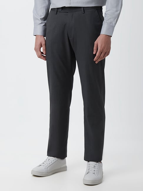 Relaxed Fit Ankle Length Dark Peach Trouser