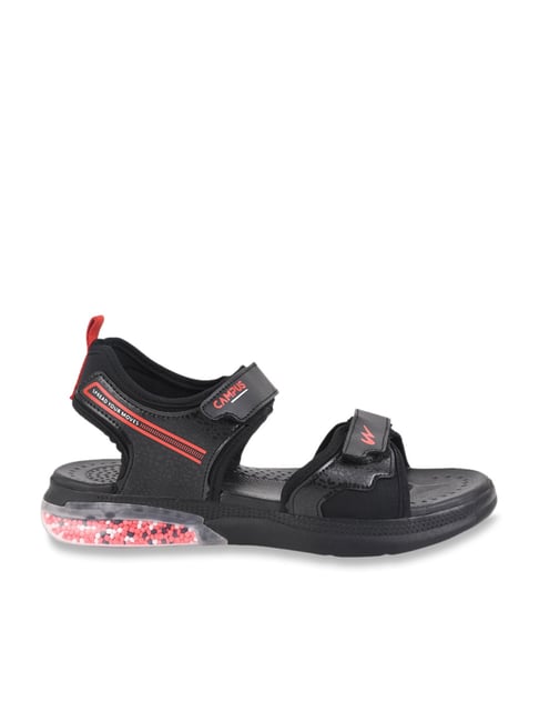 Campus Men's Black Floater Sandals