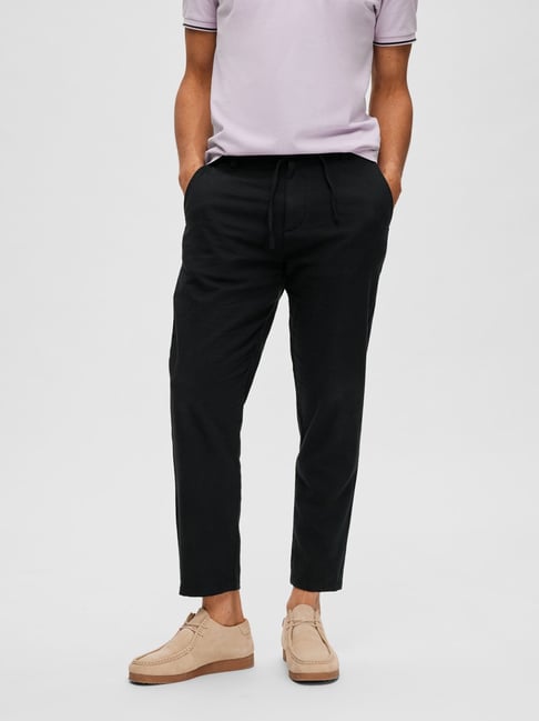 Press-creased drawstring trousers lilac – TOTEME