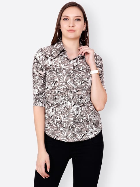Cation White Printed Shirt-picture-42