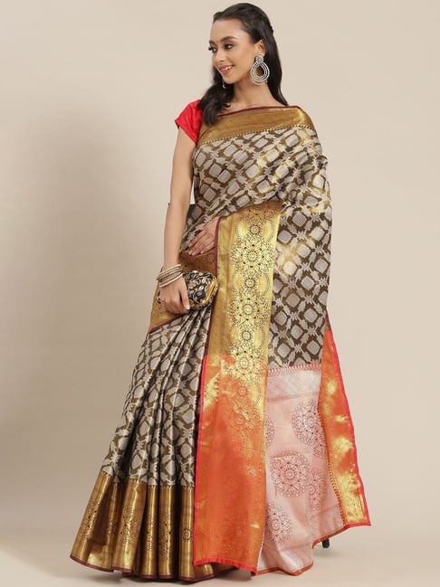 Buy Silk Land Green Woven Pattern Dupatta for Women Online @ Tata CLiQ