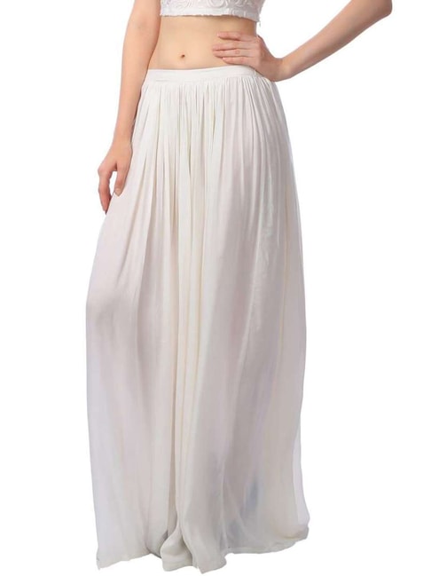 Cation White Maxi Skirt Price in India