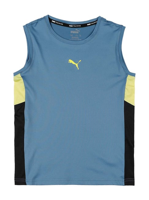 Puma Kids VK Active SL Blue Logo Tank Top