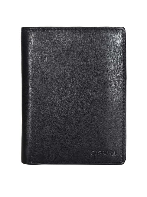 Bifold Wallet Coach Men's Slim Coin Wallet SASSORA Black