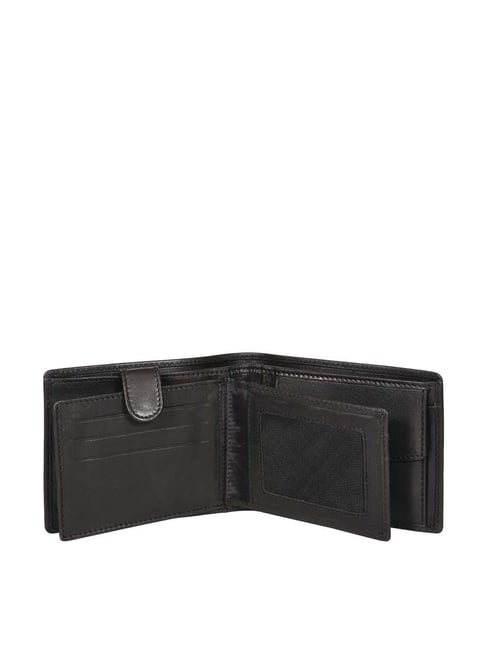 Buy SASSORA Jade Black Leather Small Bi-Fold Wallet for Men at Best Price @  Tata CLiQ