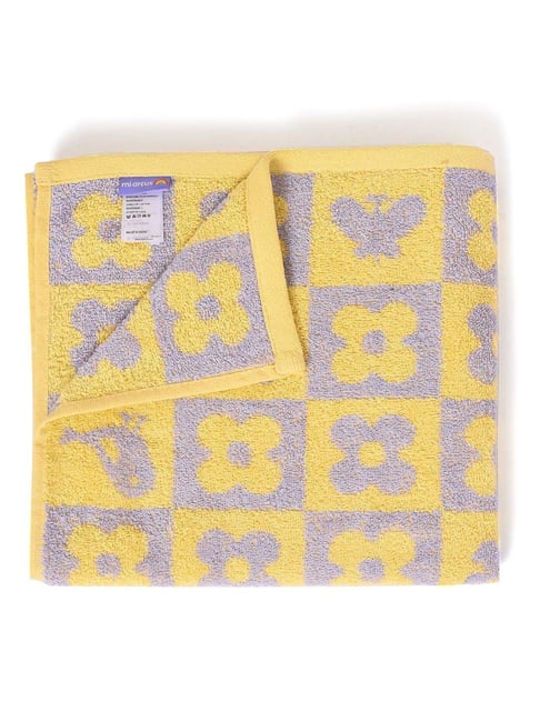MiArcus Sweet Spring Yellow & Purple Cotton 410 GSM Baby Towel-picture-33