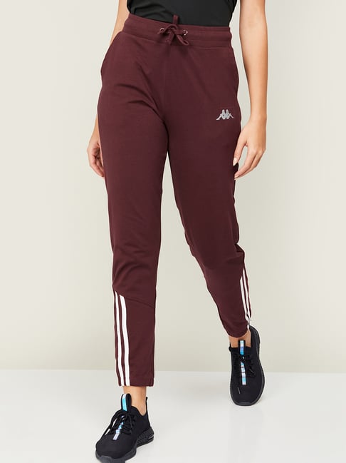 Kappa hot sale burgundy joggers