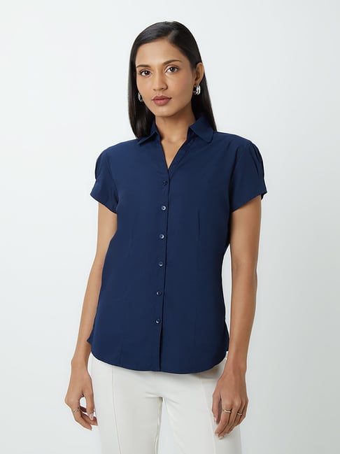 Wardrobe by Westside Navy Nancy Shirt Price in India