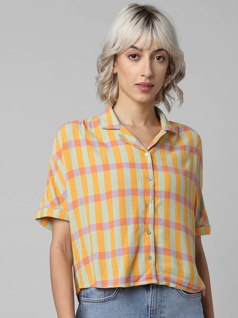 Only Multicolor Checks Shirt-picture-43