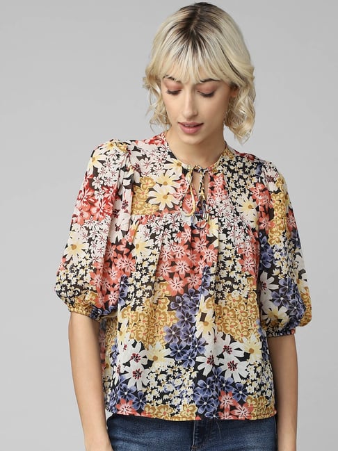 Only Multicolor Floral Print Top