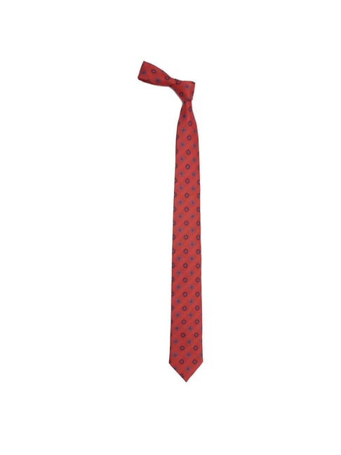 Allen Solly Red Printed Tie