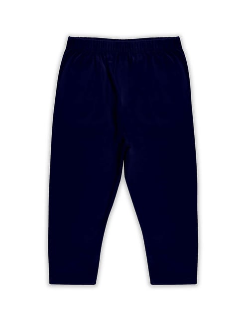 Buy Girls Navy Solid Regular Fit Track Pants Online - 682452 | Allen Solly