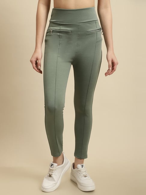 TAG 7 Green High Rise Jeggings-picture-35