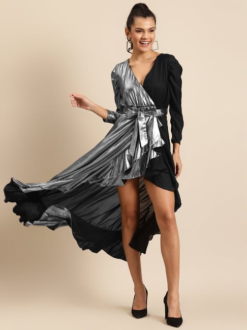 Niteshcreation Women High Low Black Dress - Buy Niteshcreation Women High  Low Black Dress Online at Best Prices in India | Flipkart.com