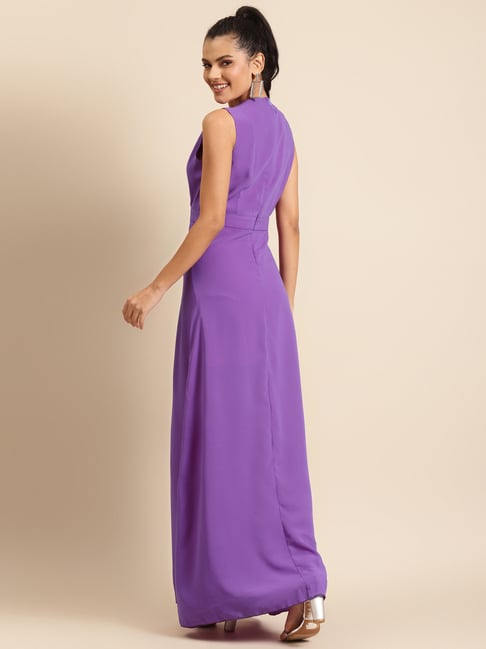 Mermaid Dark Purple Long Evening Prom Dresses, Spaghetti Straps Tulle –  MarryLover