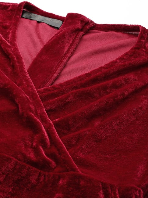 DODO MOA Red Wrap Dress