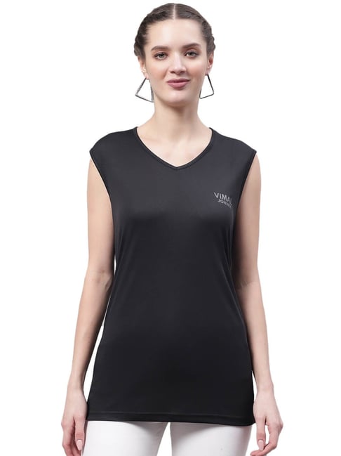 Vimal Jonney Black Logo Print T-Shirt-picture-12