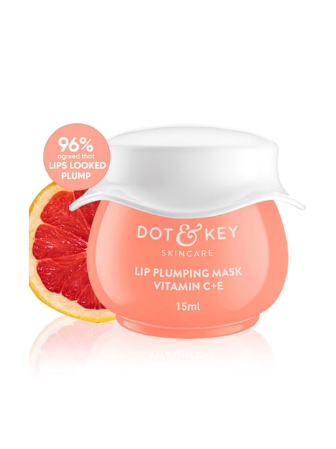 dot and key vitamin c lip mask & Plumping C+E Wild Barries & Pomegranate Max Tinted 15ml Ideal for achieving a fuller pout Dot & Key Lip Plumping