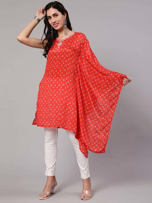 Women's Cream Digital Printed A-Line Kurta & Solid Pant With Dupatta Set -  Aks | A line kurta, Top fabric, Top pattern