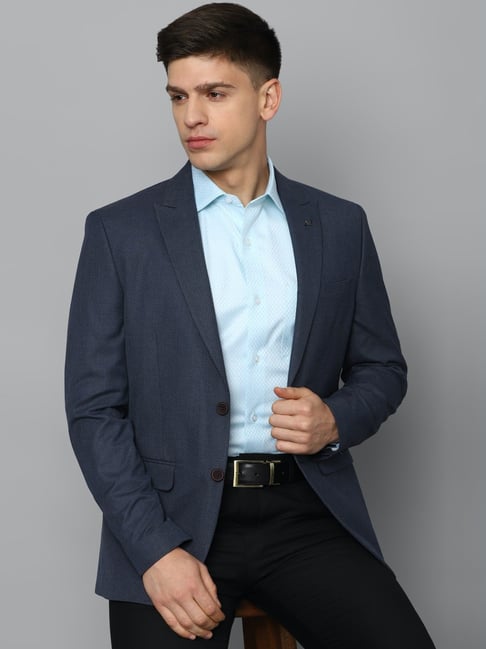 Louis Philippe Men Solid Black Blazer: Buy Louis Philippe Men Solid Black  Blazer Online at Best Price in India