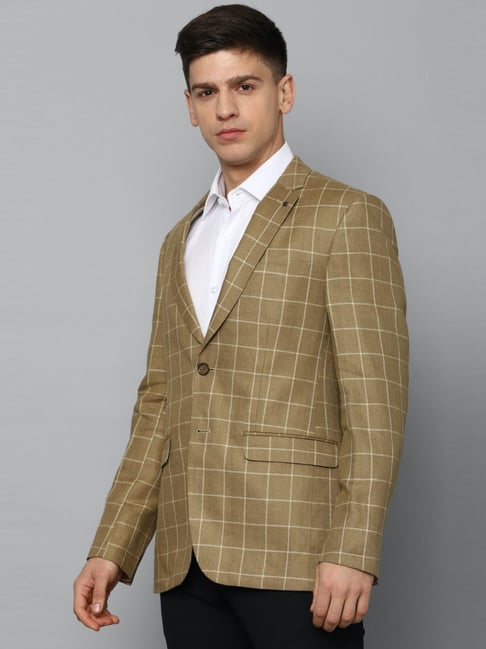 Buy Louis Philippe Grey Slim Fit Notch Lapel Check Blazer for Men's Online  @ Tata CLiQ